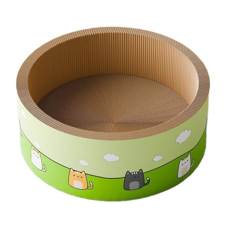 Super Large Deepening Round Scratch Board Wear-resistant Cat Integrated