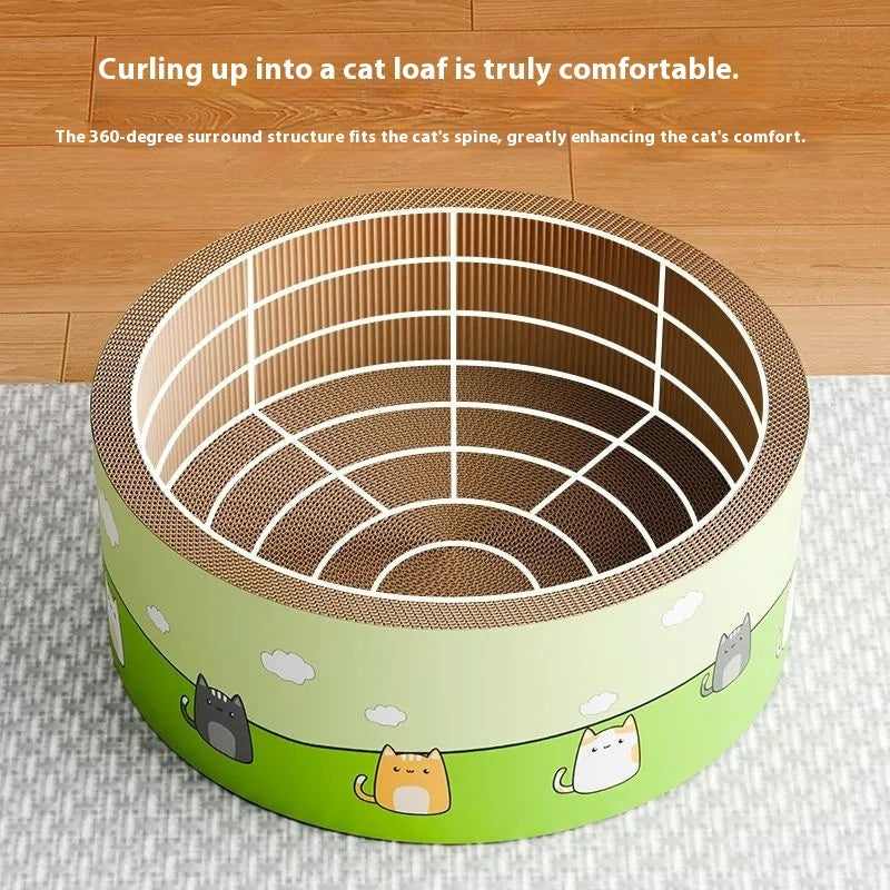 Super Large Deepening Round Scratch Board Wear-resistant Cat Integrated